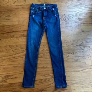 7 for all mankind kids skinny jeans. Size 14. Smoke free/pet free home.